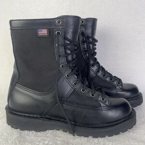 Danner Boots Womens 7.5 Black Leather Acadia 8 Gore Tex Vibram Combat USA